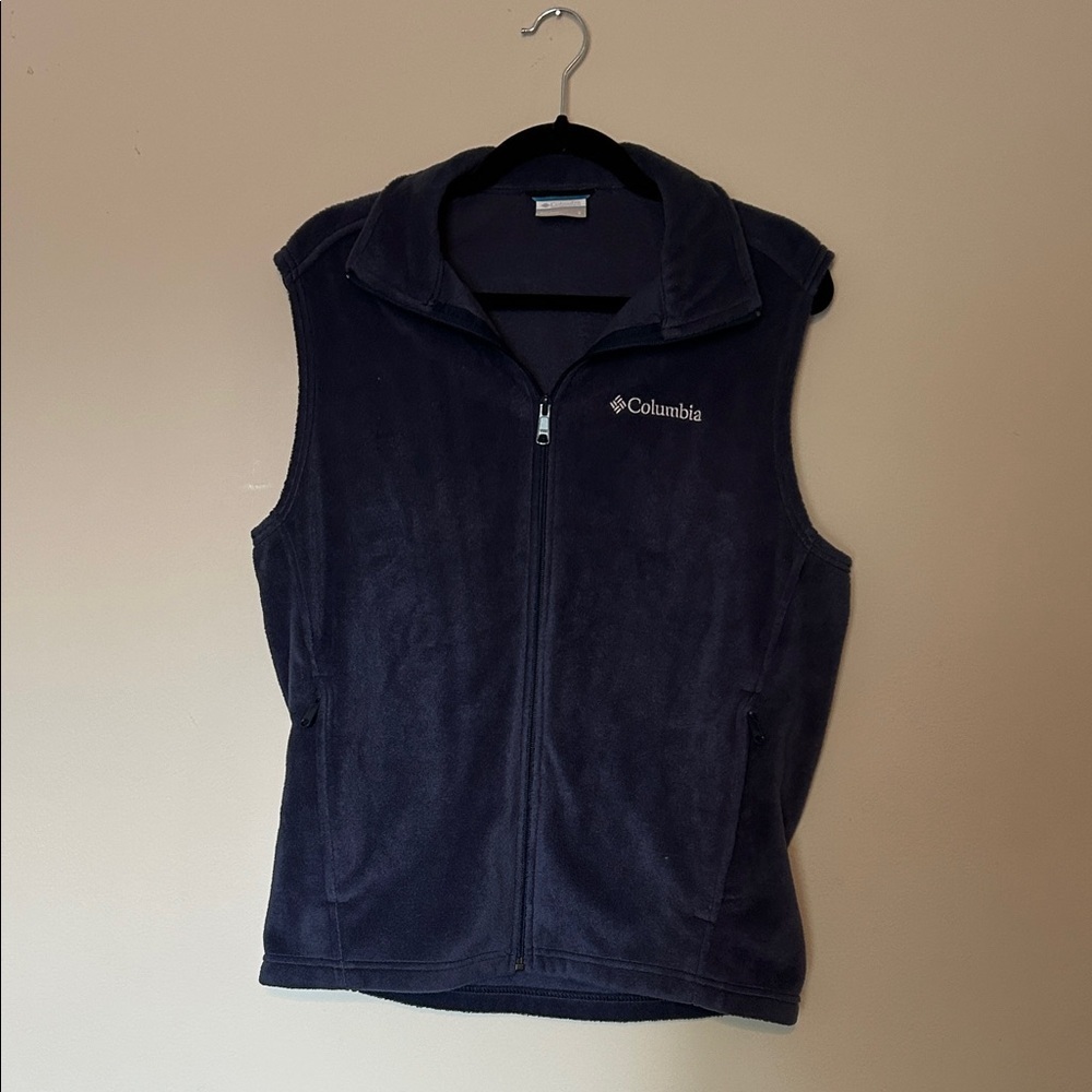 Columbia Navy Blue Fleece Vest - Picture 1 of 4